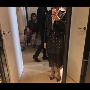 Sandro black and white dress